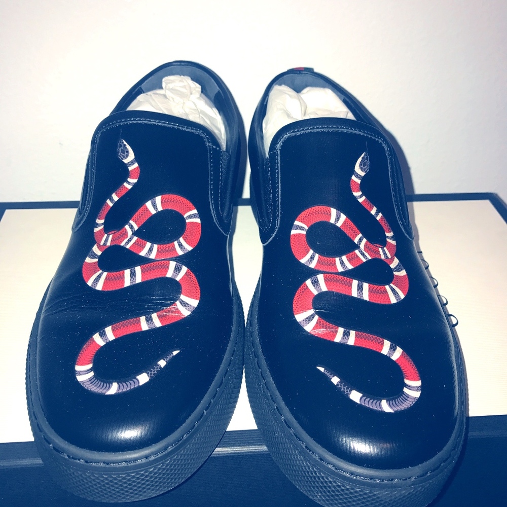 Gucci Snake Slip Ons